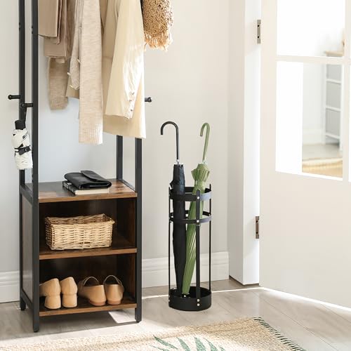 image for SONGMICS Umbrella Stand, Steel Round Umbrella Holder Rack, 6.9 x 6.9 x