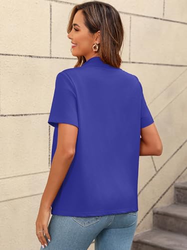 Image of Women's Lightweight Open Front Cardigans Short Sleeve Casual Soft Sheer Cardigan S-2XL with Pockets