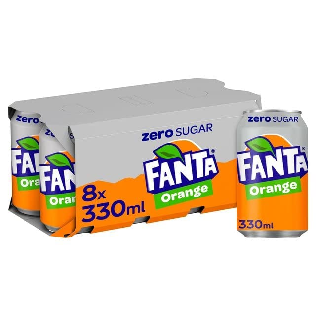 Fanta Orange Zero Sugar Drink Juice 330ml (Pack of 8) (B0C6F31ZWM) Amazon Price History, Amazon Price Tracker