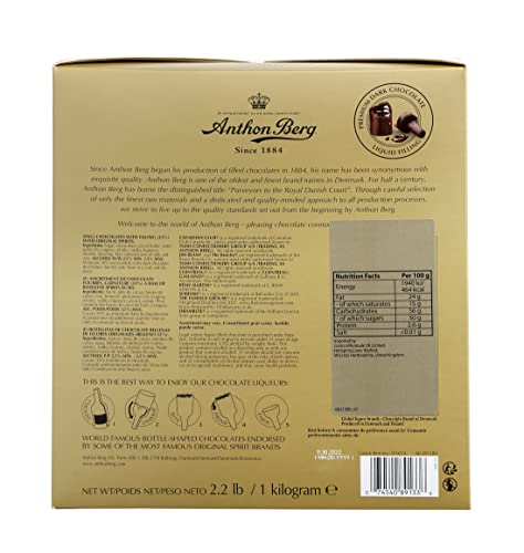 Anthon Berg Confezione regalo assortimento di cioccolatini fondenti ripieni di liquore (confezione da 64) - 4