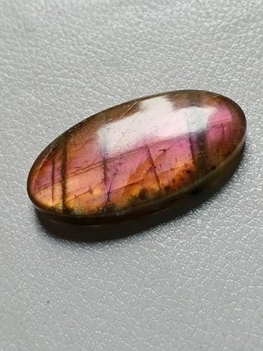 Labradorite violette véritable de forme ovale 41mm pour joaillerie fine - 5