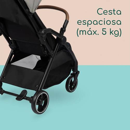 Bebeconfort Sunlite, Silla paseo bebé, 0-4 años(máx. 22kg), Silla de paseo ligera (7,2kg), Posición tumbada, Plegado automático y compacto, Reclinado con 1 mano, Gran Cesta (5 kg), Tinted Grey - imagen 7