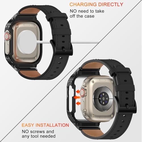 Image of Suplink Stainless Steel Metal Band Compatible with Apple Watch 45m 44mm 42mm 41mm 40mm 38mm, Metal Replacement Strap for iWatch Bands Series 8 7 6 5 4 3 2 1 SE