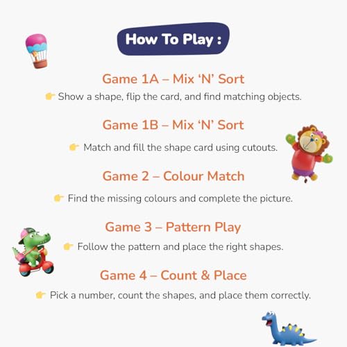 Image of GiniMini DOT POP! Activity Kit for Kids 2-5 | 150+ Elements | Colour, Counting, Sorting & Matching Games | Early Learning, Motor Skills | Reusable, Mess-Free & Screen-Free Fun (Shape POP)