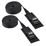 Cam Buckle Tie Down Straps, Heavy Duty Nylon Lashing Straps Adjustable Secure Straps Cinch Ratchet S