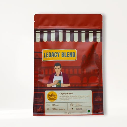 Image of MYSORE CONCERNS | Legacy Blend | Ground Coffee | South Indian Filter | 100% Pure Coffee | 250 Grams | Freshly Roasted (Pack of 1)