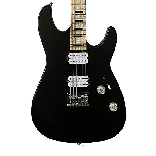 Sawtooth St-M24 Electric Guitar Satin Black St-M24-Sbk With Padded 6-Pocket Gig Bag #TOP3