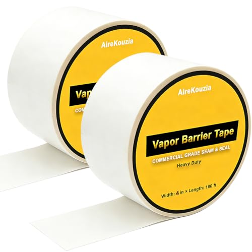 AireKouzia 2 Rolls Crawl Space Vapor Barrier Tape - 4
