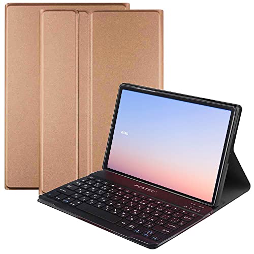 PCATEC docomo dtab d-51C / AQUOS SH-T04C ��p ���U�[�P�[�X�t�� Bluetooth �L�[�{�[�h US�z�� ���{����͑Ή� �L�[�{�[�h/�u���b�N ���[�Y�S�[���h