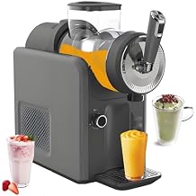 Professional Ice Drink Maker No Ice Needed - 1.8L Slushie Machine with 5 Preset Programs, Hardness Adjustment and Auto Cleaning for Milkshake, Smoothie, Frappe, 15-60min Fast Freezing Black