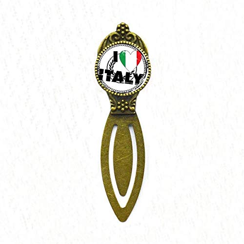 Marque-page haut de gamme I Love Italy au design rétro soigné