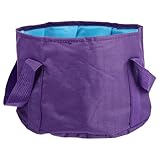 FRCOLOR Foldable Foot Soaking Bucket 11.81 Inch Portable Foot Bath Basin for Travel Outdoor Use Nail Soak Off Container with Handle