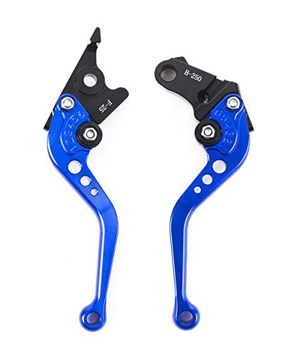 YJS Motorrad Kurz Kupplung Bremshebel CNC Verstellbare Aluminium fur Sportmotorrad Honda CBR250R 2011-2013 CBR500R/CB500F/X 2013-2019 CBR300R 2014 EIN Paar (F25/H250) SPL026