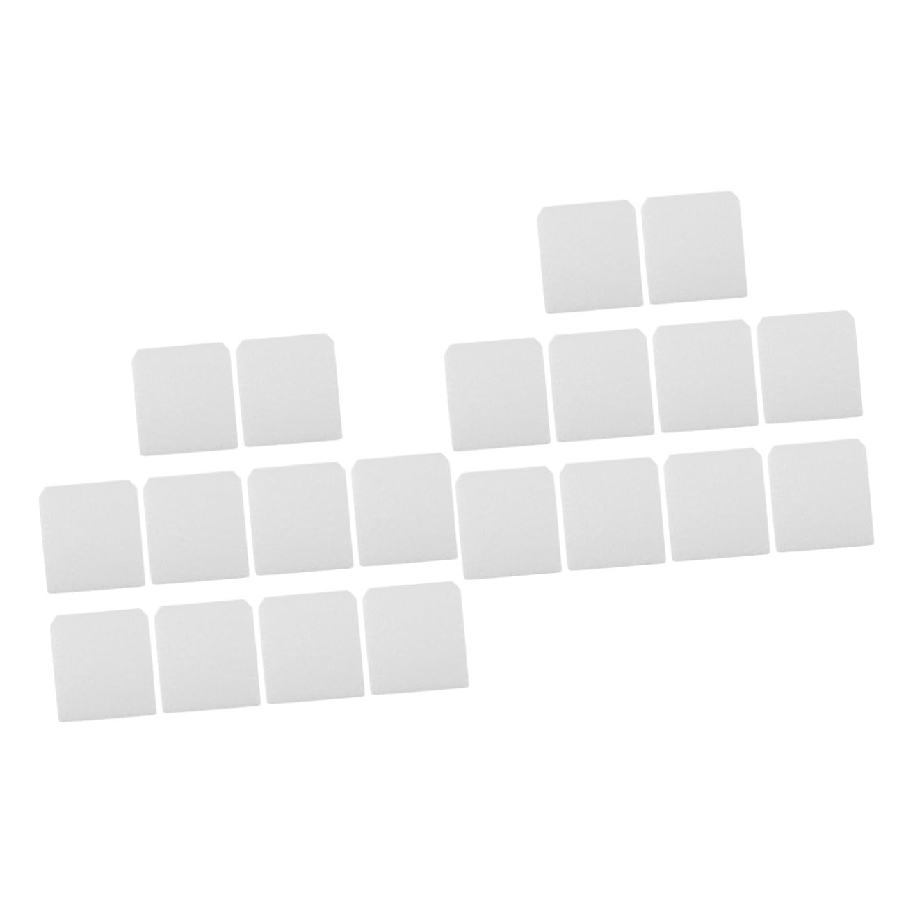 LALAFINA 2 Sätze Schaumbausteinmodell Bastelschaum Schaumwürfel Für Handwerk Quadrate Schaumstoffwürfel Basteln Block Schaumstoffblöcke Schäume DIY Handwerk Poly-Drache Weiß 20 Stück * 2