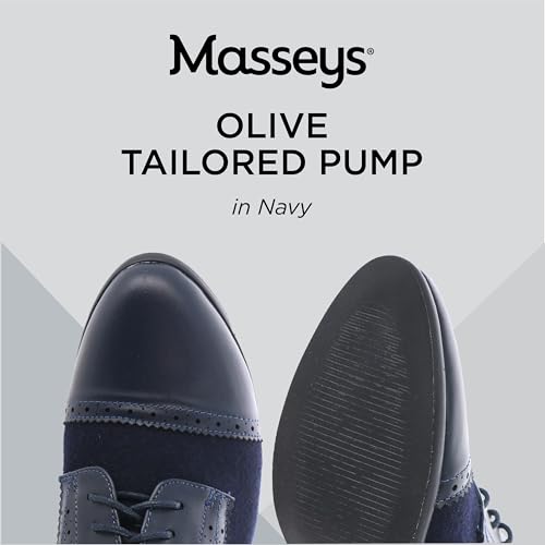 Masseys Women's Olive Lace-Up Tailored Dress Pump2