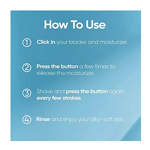 Gillette Venus Radiant Skin Womens razor, Seaweed & Aloe Olay moisturizer, 1 razor handle + 5 blade refills + 5 Olay moisturizer refills, 11 counts