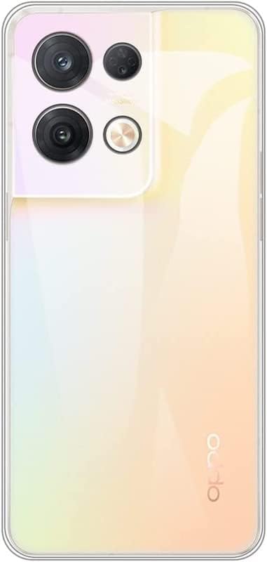 Image of NISHTECH for Oppo Reno 8 5G Premium Transparent Hybrid Soft Slim Dust Proof Back Case Cover Silicone Silicone with Camera Protection