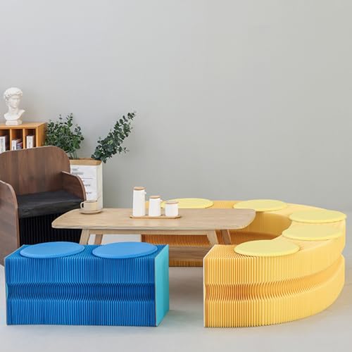 Banc en papier pliable imperméable et rétractable gain de place