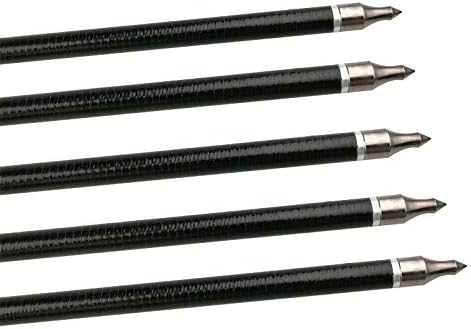 AMEYXGS 31" Fiberglass Arrows Archery Arrow Spine 500 Arrows with Removable Tips and 3-inch Rubber Feathers for Compound & Recurve Bow Target Practice/Hunting(12 pcs)