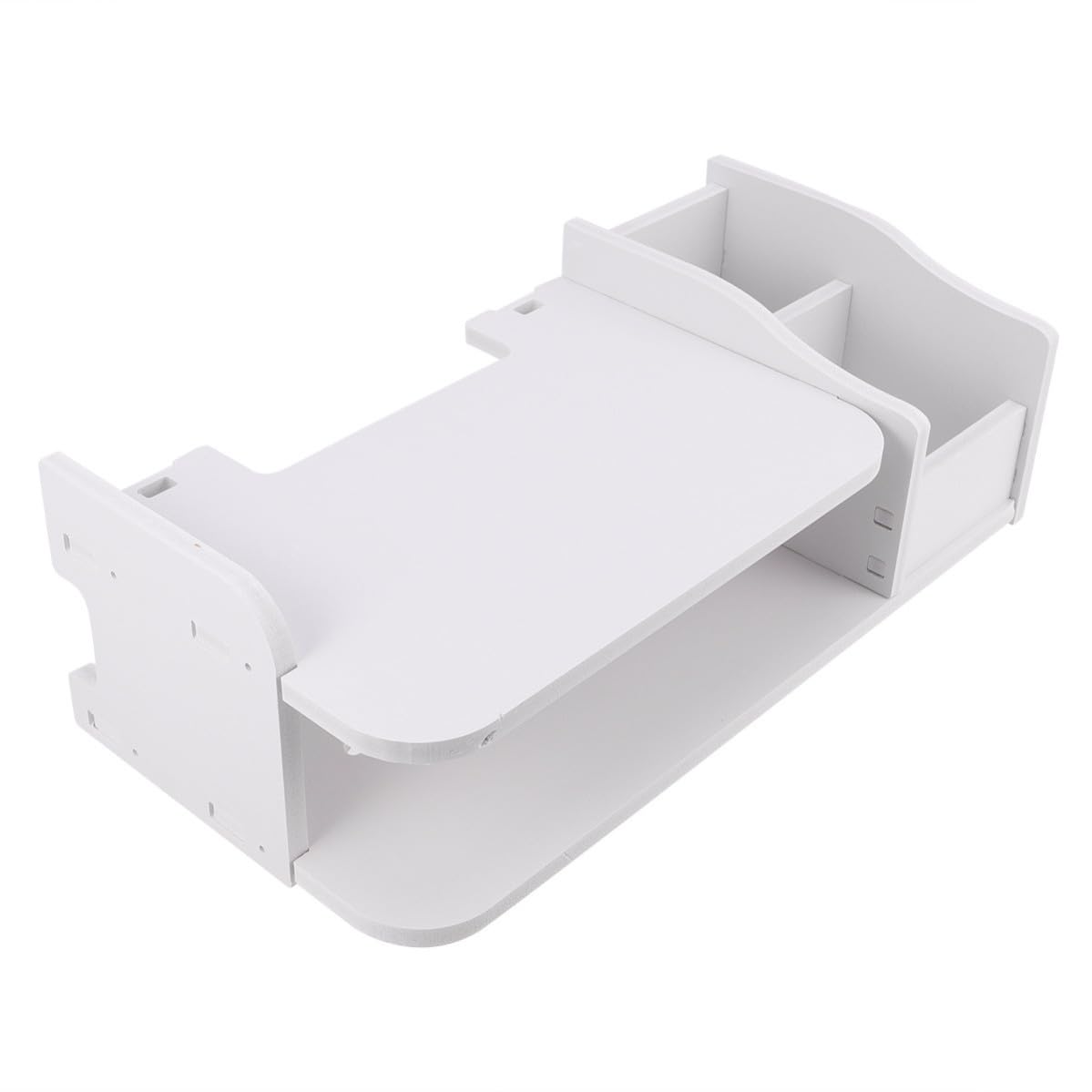 Étagère murale flottante blanche pour boîtier de routeur POPETPOP