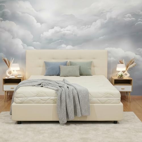 Materasso Lattice 100% Singolo modello NUVOLA misura 80x190 con sette zone di portanza differenziata, rivestimento sfoderabile anallergico antiacaro.