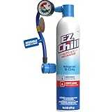 Auto A/C Refrigerant Kit-Includes Charging Hose and Gauge - Restores and Stops Leaks - 16.8 Oz
