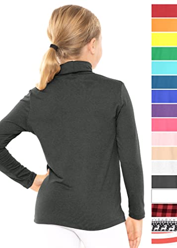 Image of STRETCH IS COMFORT Girl's Oh So Soft Long Sleeve Turtleneck | Youth Size 2-16