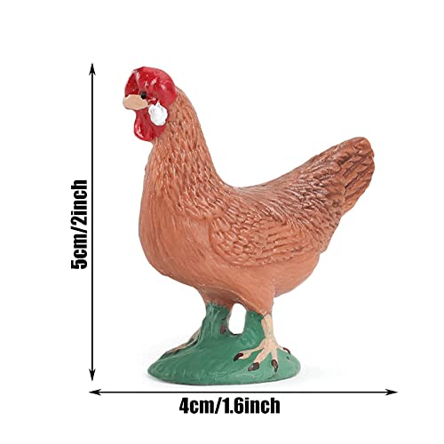 TOBOYO Geflügel Huhn Ente Gans Figur 3-teiliges Set Bauernhoftier Modell Früherziehung Pädagogisches Spielzeug Tier… – Bild 5