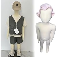 Dressmakers Fashion Human Body Drawing Mannequin Child Mannequin Full Body Poseable, Age 1-14 Styrofoam Children Dress Form Manikin for Toddler Teenagers(1 years old)