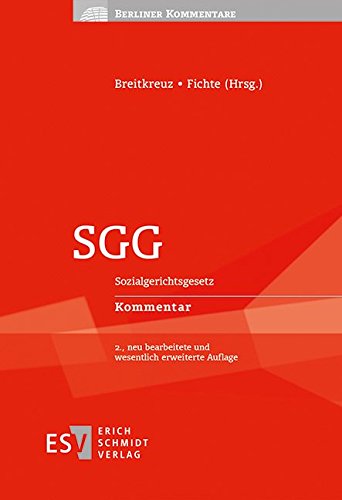 SGG: Sozialgerichtsgesetz Kommentar