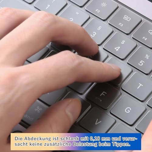 Tastaturschutz (ISO EU Layout) kompatibel mit 2026 MacBook Neo, 2026~2022 MacBook Pro 14/16 und 2026~2022 MacBook Air 13/15 M5 M4 M3 M2 Pro Max – Transparent, Ultradünne Tastaturabdeckung, Staubschutz