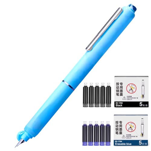 Stylo-plume rétractable pour prise de notes fluide au bureau ou à l'école avec encre