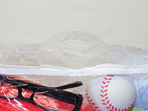 Oreh Homewares Heavy Duty Vinyl Zippered (Clear) Storage Bags (12" X 15" X 4") (3.1 Gallon) 5-Pack #TOP5