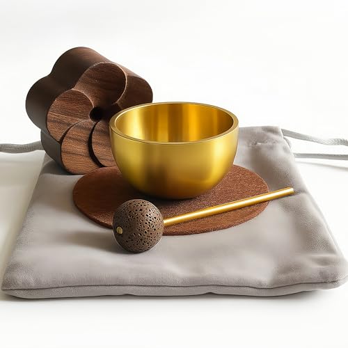 德芸TOKUGEI おりん ミニ 真鍮製 桜型台座付き 5点セット