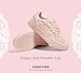 LUCKY STEP Kids Lace Detail Fashion Retro Sneakers Girls Casual Gum Rubber Sole Dual Laces Walking Running Shoes for Big&Little Kid and Toddler(Pink,Little Kid 2)