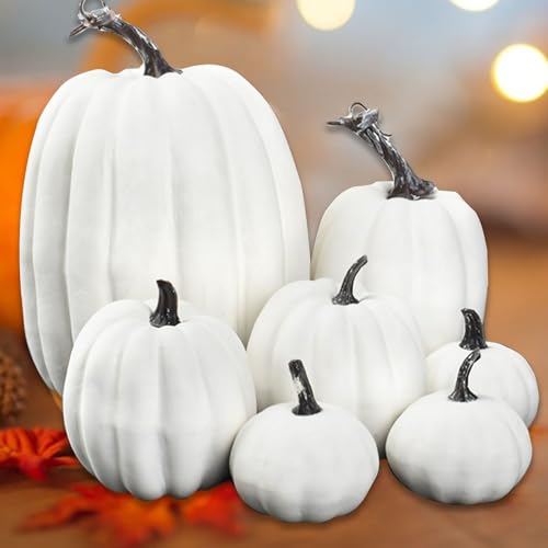 Citrouilles en mousse : ne pourrissent pas, déco Halloween durable - 4