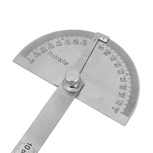 Transferidor rotativo de 180 graus, localizador de ângulo(Ruler scale 100x half circle diameter 90mm