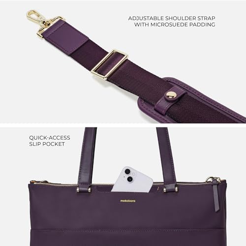 Image of MOKOBARA The Bliss Tote | Women Tote Bag For Office Use With Vegan Leather & Matte Finish, Multiple Compartments & Zipper Closure, Lightweight & Durable Design For Work & Travel