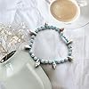 Dishowme Perlen-Muschel Fußkettchen Armband Engelsflügel Stern Fußkettchen Muschel Herz Perlen Fußkette Türkis Hawaii Puka Sommer Strand Schmuck für Frauen Mädchen (Stil C) #5