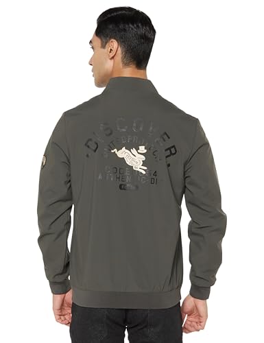 Image of Qube By Fort Collins Men's Polyester Standard Length Regular Fit Lightweight Winter Jacket - Sporty, Stylish & Warm Outerwear for Cold Weather