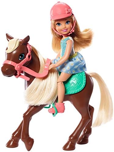 Barbie Club Chelsea Doll and Horse, 6-Inch Blonde, Wearing Fashion and Accessories, Gift for 3 to 7 Year Olds, GHV78