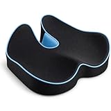 Generico Cuscino Sedile in Memory Foam Ortopedico, Ergonomico, Sollievo Pressione, 46x40x1...