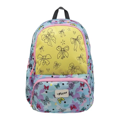 Image of F Gear Colour Buddy 12L Kids Backpack, Kids Can Colour On The Bag, 1 Compartment & 2 Pockets; Lightweight, Durable & Fun Backpack for School & Travel | Comfortable & Stylish Bag
