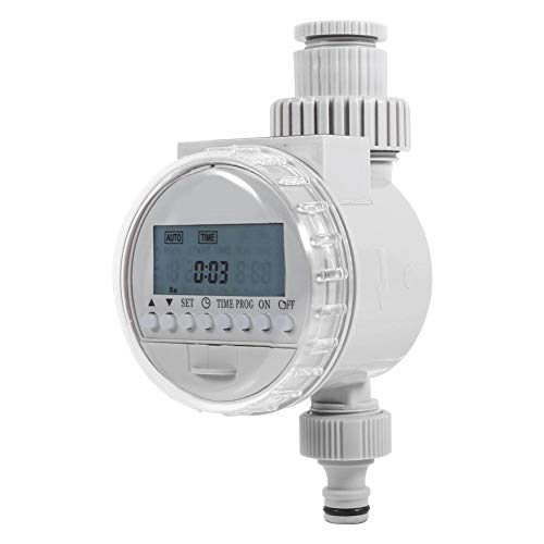 HEEPDD Automatic Water Timer, Programmable Hose Faucet Timer Solar Power Auto Water Saving Irrigation Controller LCD Digital Watering Timer for Home Garden Greenhouse Plant Grass