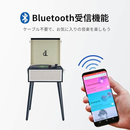 DLITIME レコードプレーヤー 636DP-32 の商品画像 2