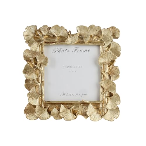 Image of 4x4 Vintage Picture Frames, Picture Frame for Table Top Display and Wall Hanging Home Decor (Gold, 4x4 Inch)