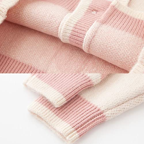 FindThy Girls Heart Print Cute Cardigan Long Sleeve V Neck Brushed Sweater Kawaii Cardigan Coat3