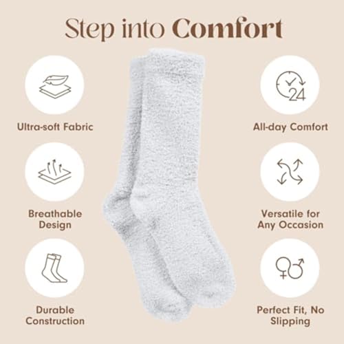 Image of Unboxme Gifts Warm & Cozy Ultra-Luxe Cloud Fuzzy Socks, Gifts for Women