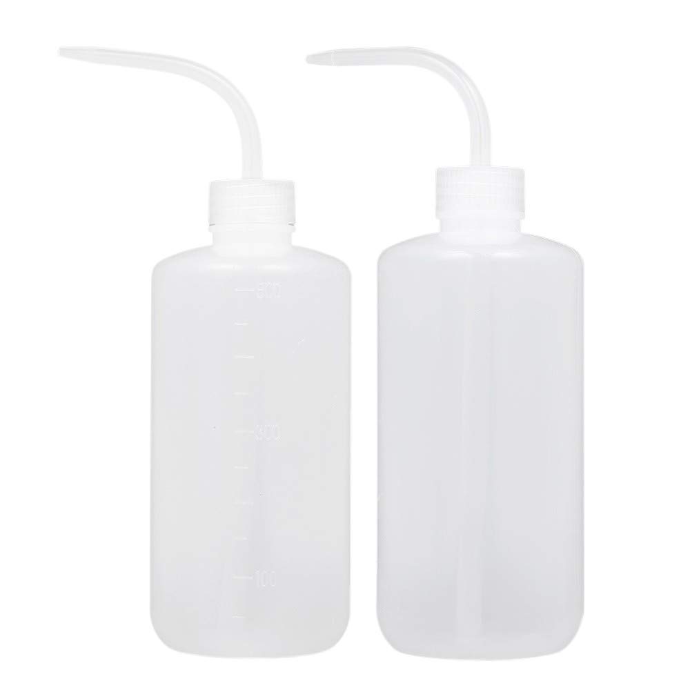 SM Sciencolab Polyethylene Wash Bottles, 500 ml, Unbreakable, with Flexible Polyethylene Delivery Tube, Pack of 2
