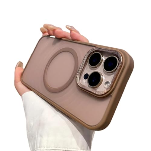 Coque iPhone 12 Pro Max silicone premium marron mat d'élégance pure
